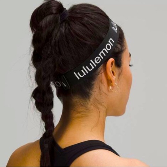 LULULEMON Hold Your Own Black & White Headbands Adjustable One Size (Two pieces) main image 14